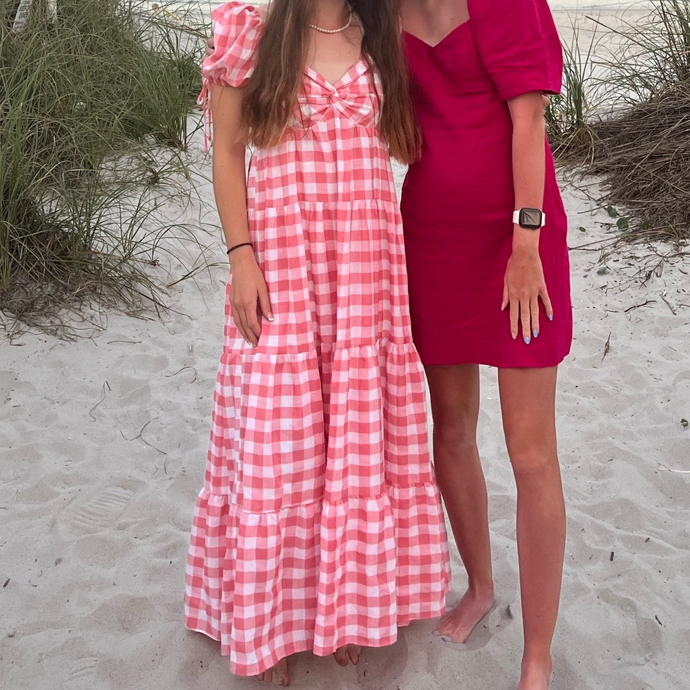 A beautiful checkered dress